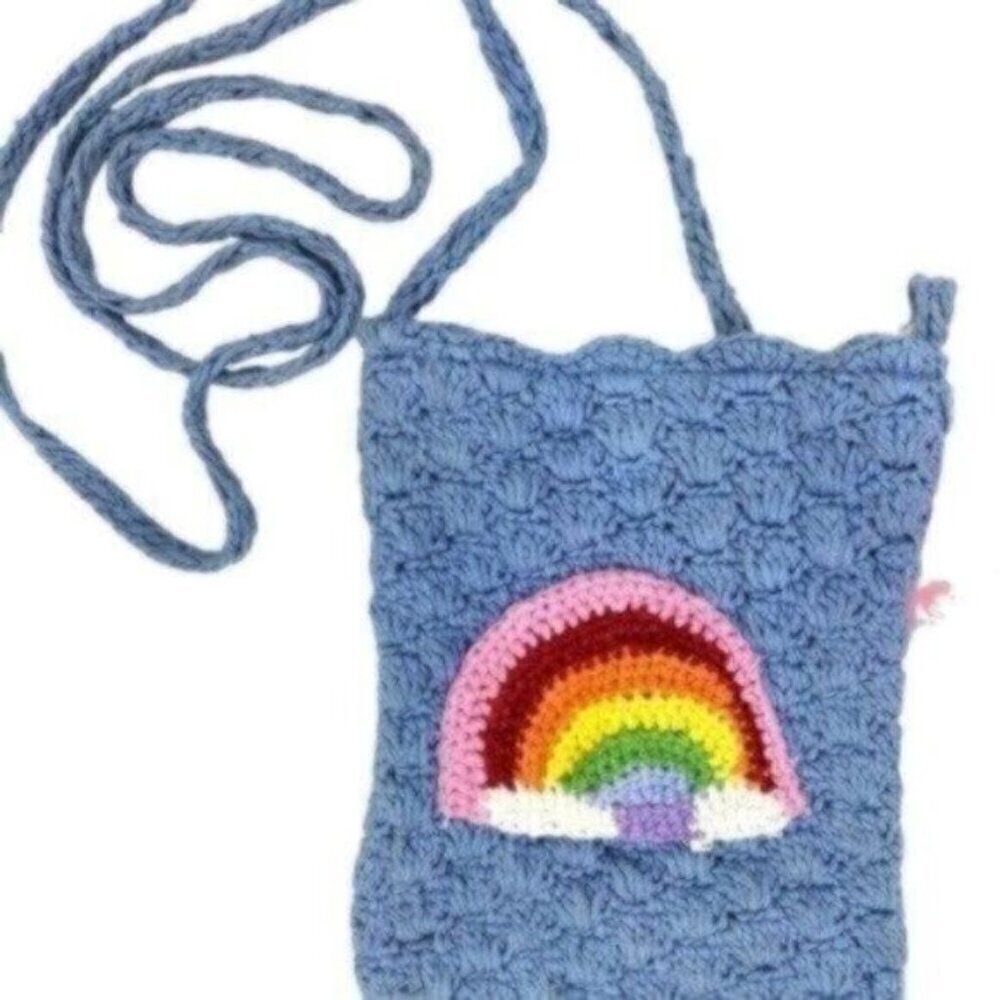 SkinnyDip London Mini Rainbow Crochet Crossbody Bag - Picture 3 of 8